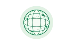 全球 VPN 节点地球图标