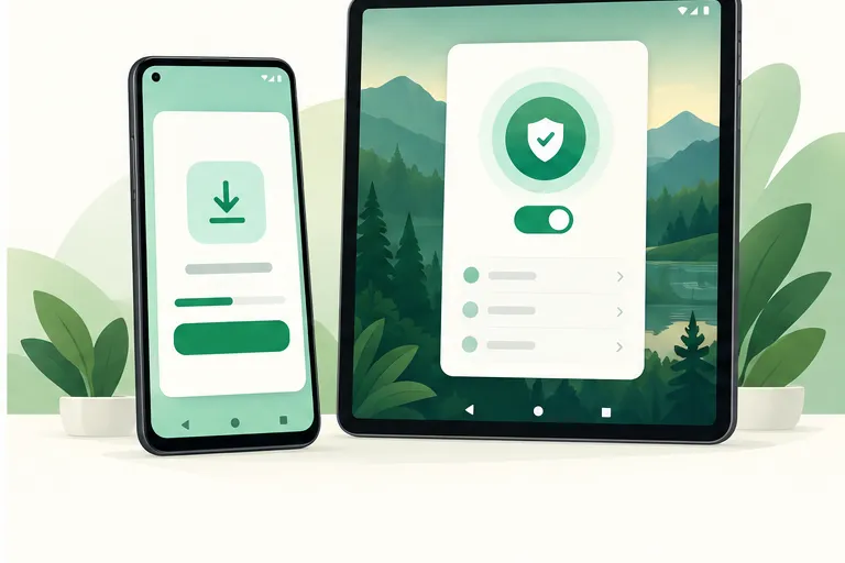 绿茶 VPN Android 客户端界面截图