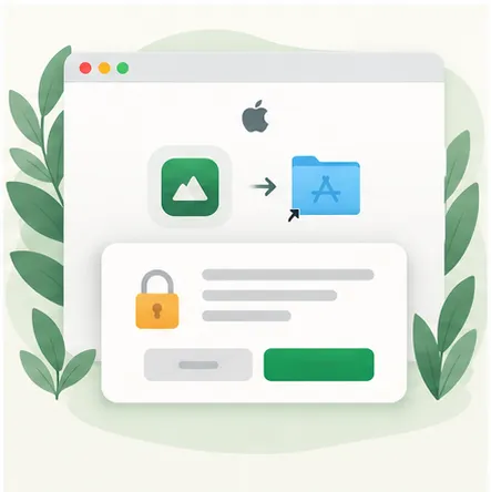 绿茶 VPN macOS 网络扩展授权界面，展示在系统设置中允许绿茶 VPN 网络扩展的操作